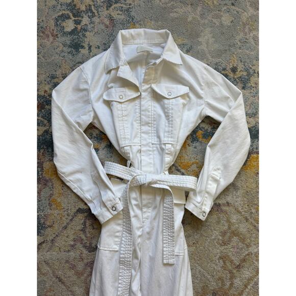 Dion Lee White Utility Tie Belt Jumpsuit - Picture 5 of 8